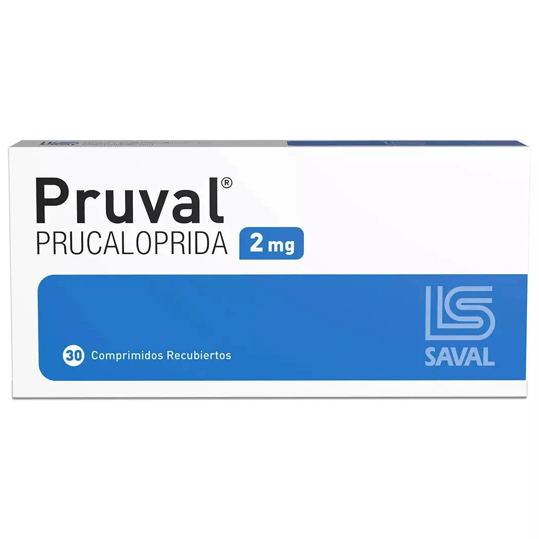 Pruval 2 mg x 30 comprimidos recubiertos Farmex-Pluxee-Persistente